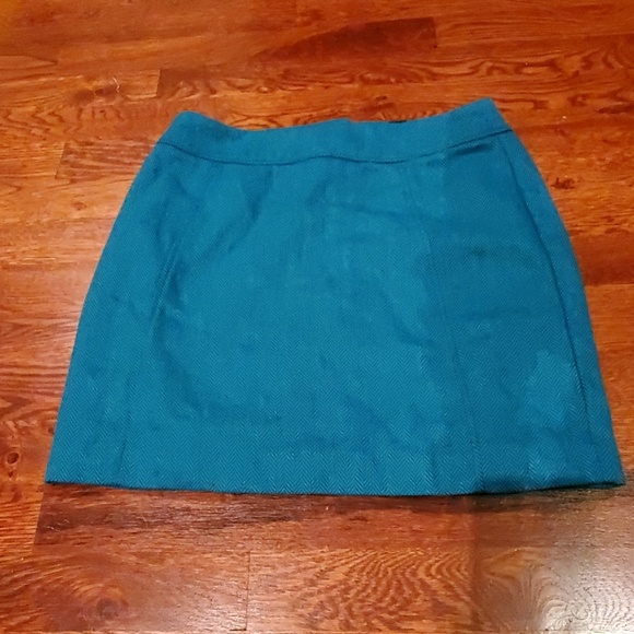 H&M Dresses & Skirts - 2/$15 🌈 Turquoise Mini Skirt Herringbone Pattern